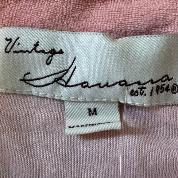 VINTAGE HAVANA CROPPED V-NECK COLLARED TEE IN TIE DYE NWT WOMEN'S SIZE MEDIUM - Picture 7 of 7